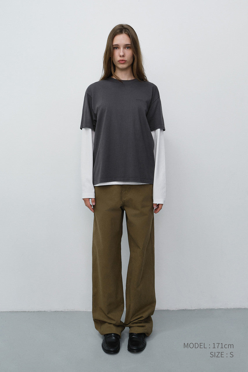 Dunst Straight Chino Slacks Beige