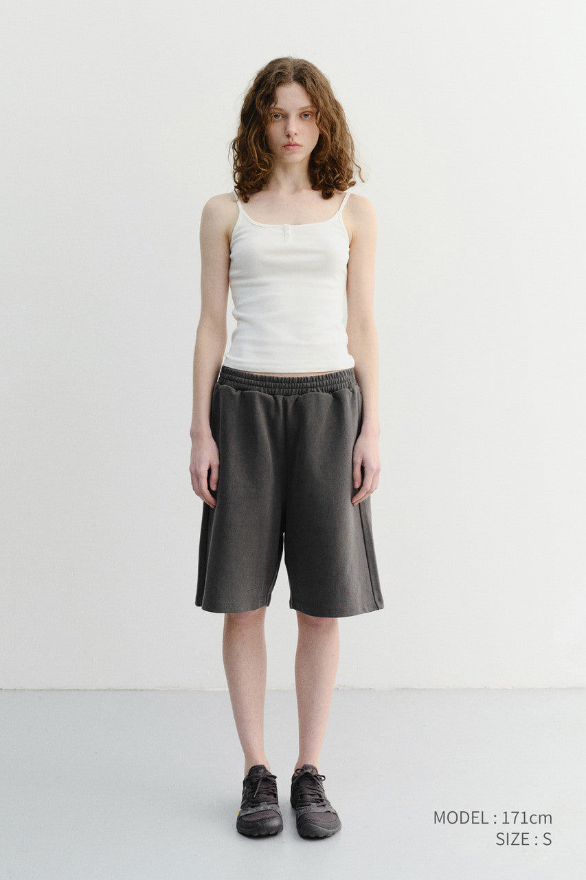 Dunst Unisex Pigment Relaxed Beach Shorts Charcoal Grey