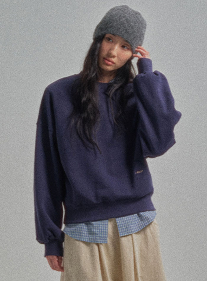 Mango Maniplease Simply Sweatshirt Navy
