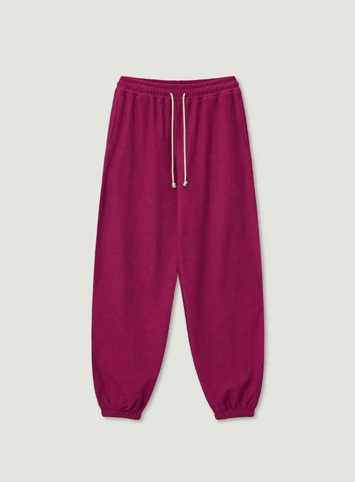 Mango Maniplease Popory Jogger Pants Magenta Pink