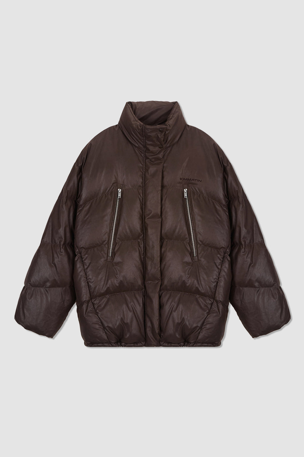 Matinkim Zipper Detail Goose Down Jumper IN Brown