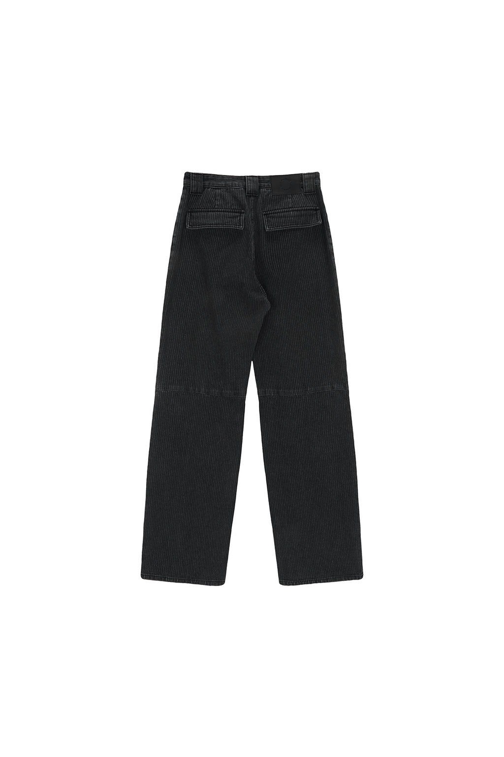 [matinkim] KNEE POINT STRIPE DENIM PANTS IN GREY