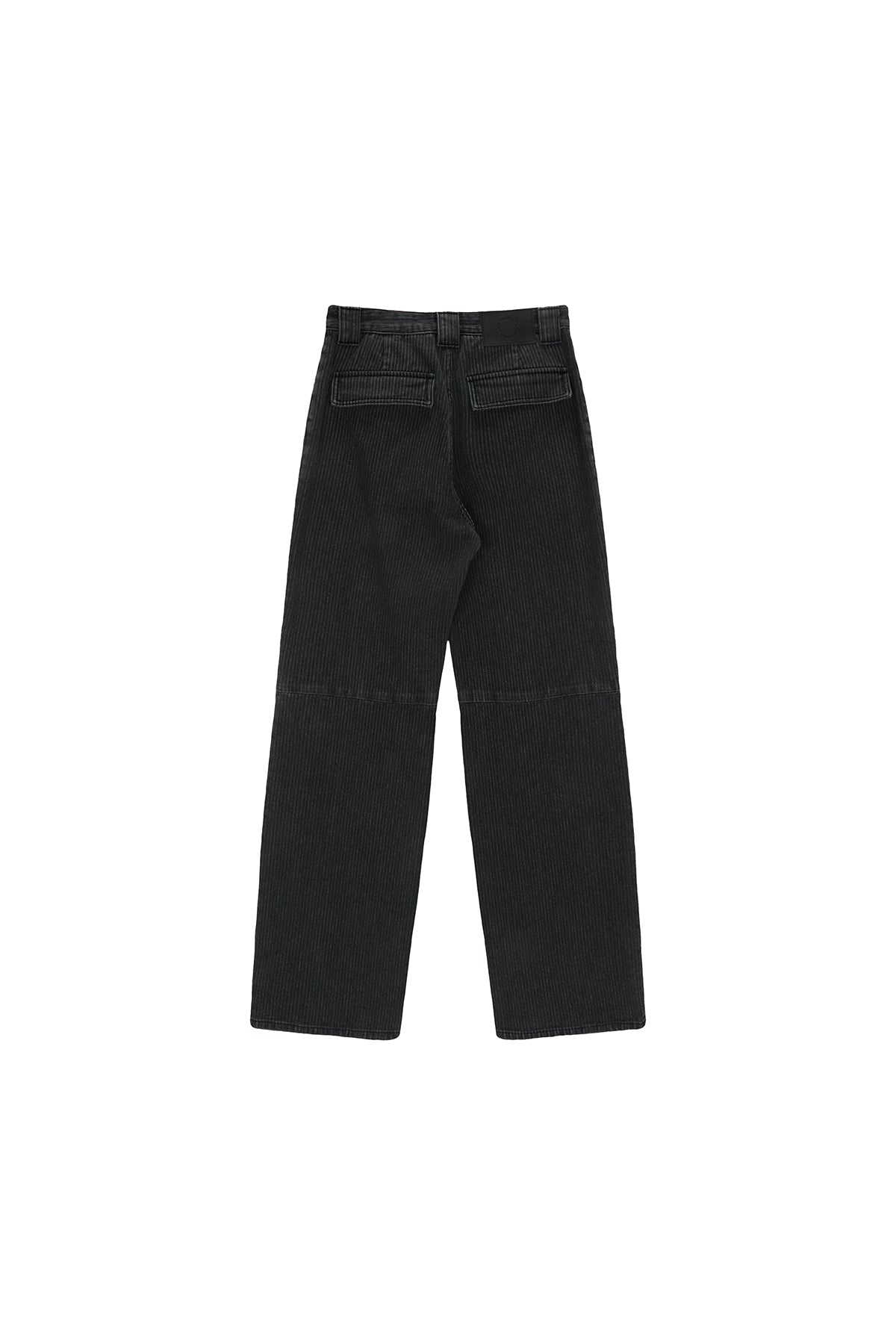 [matinkim] KNEE POINT STRIPE DENIM PANTS IN GREY