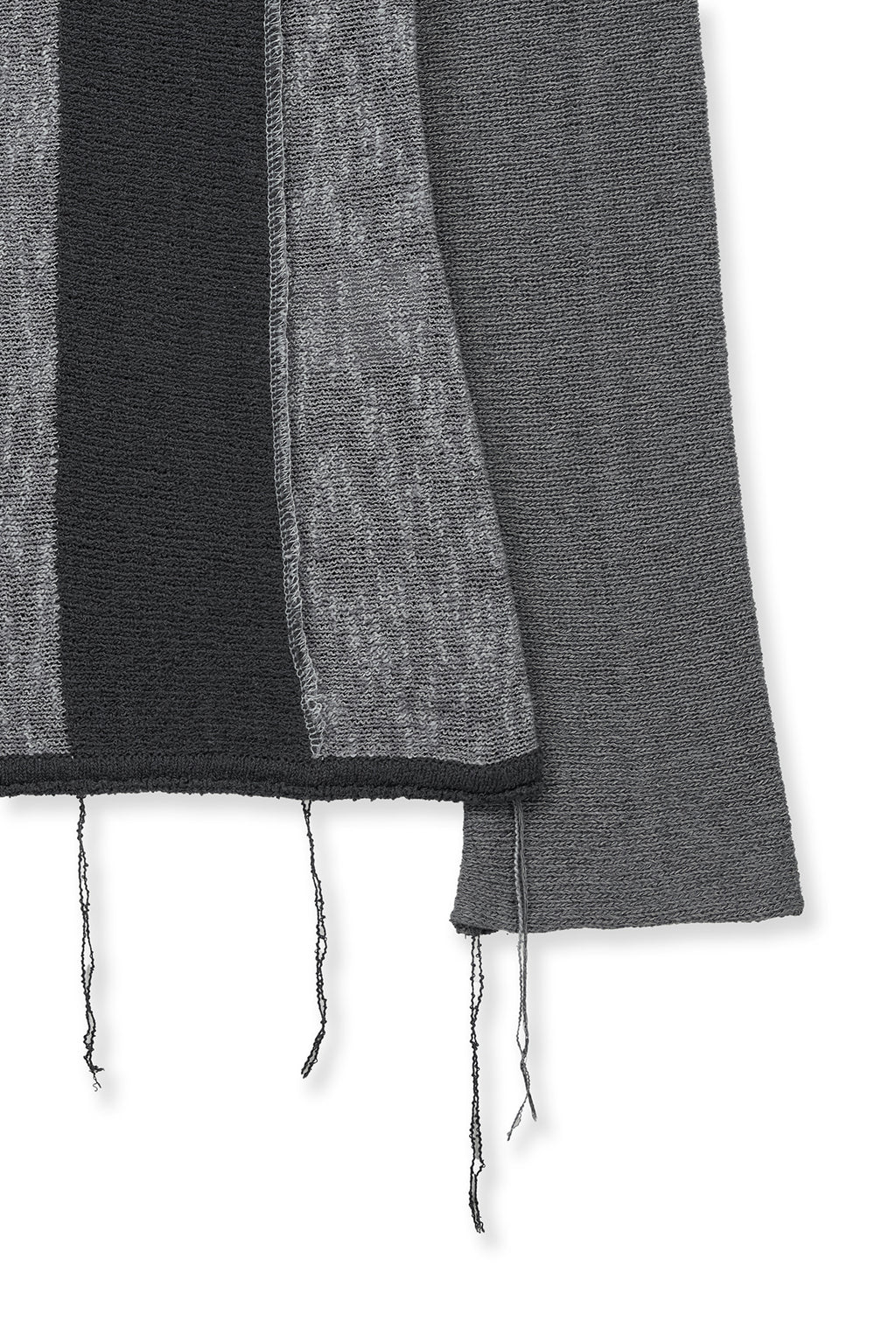 [matinkim] Color Block Slim Knit Cardigan IN Charcoal