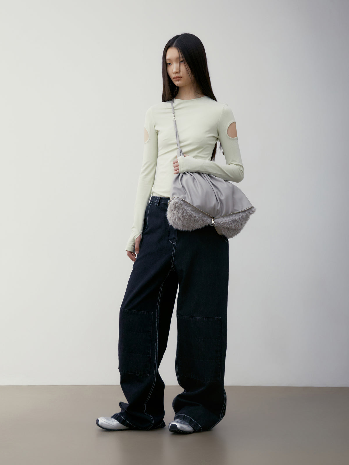 Low Classic Sleeve Hole T-Shirt Lime