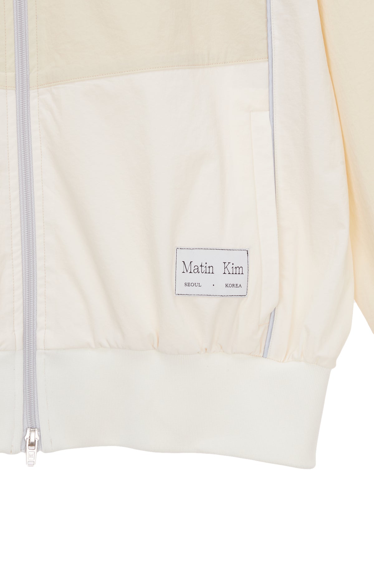 Matinkim Piping Track Jumper For Men IN Light Yellow