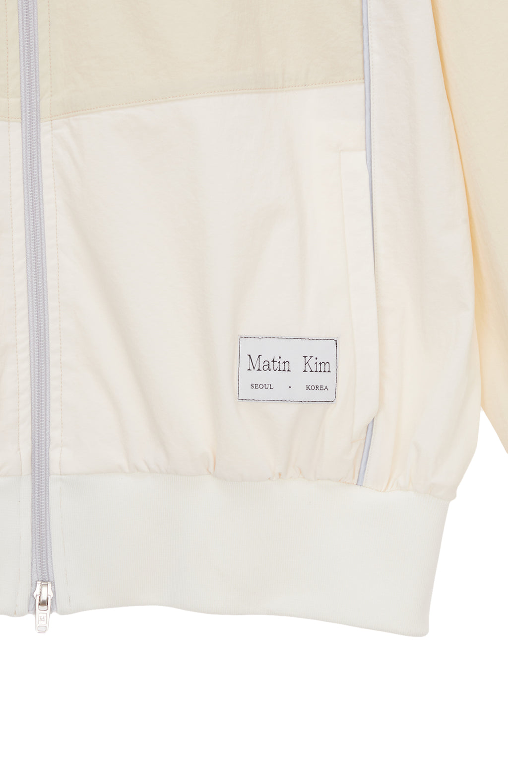 Matinkim Piping Track Jumper For Men IN Light Yellow