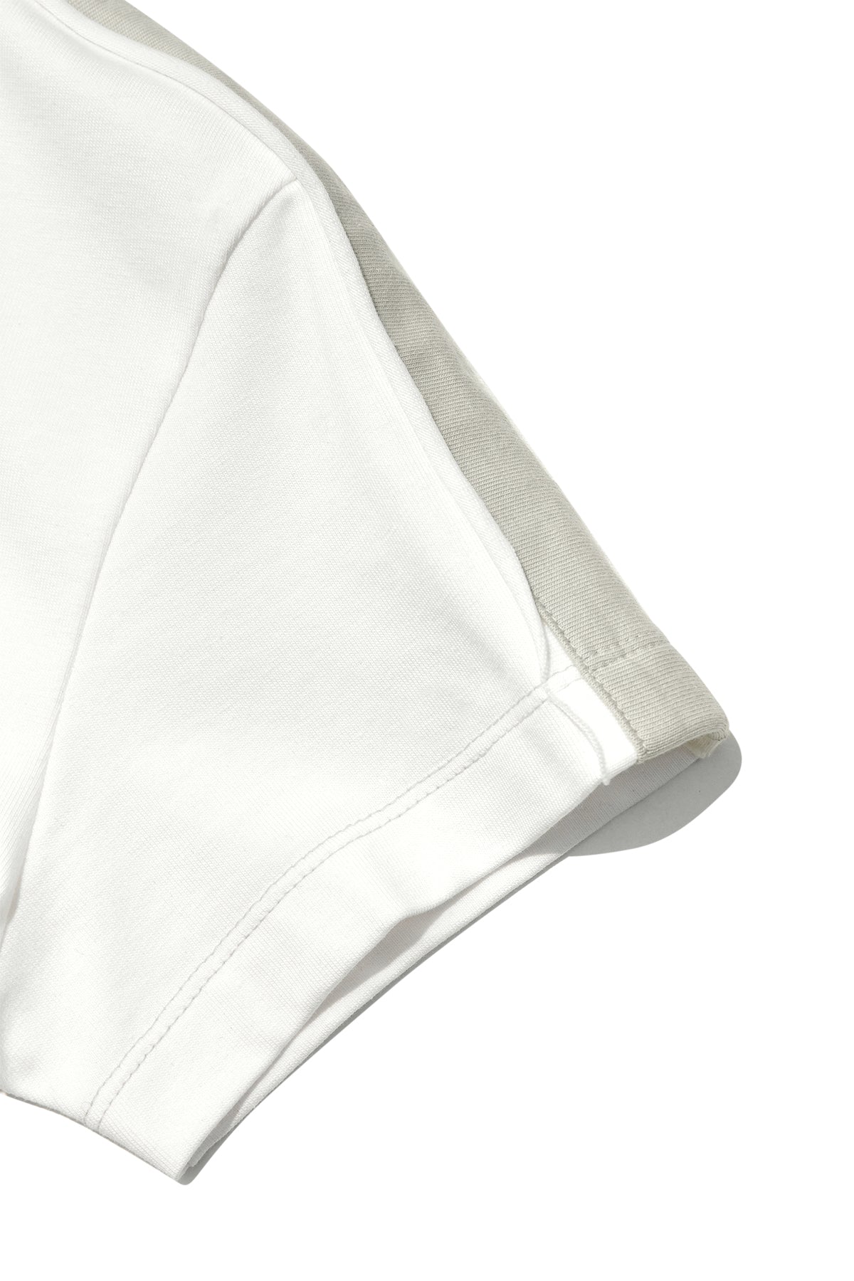 [matinkim] COLOR LINE POINT LOGO CROP TOP FOR WOMEN IN WHITE