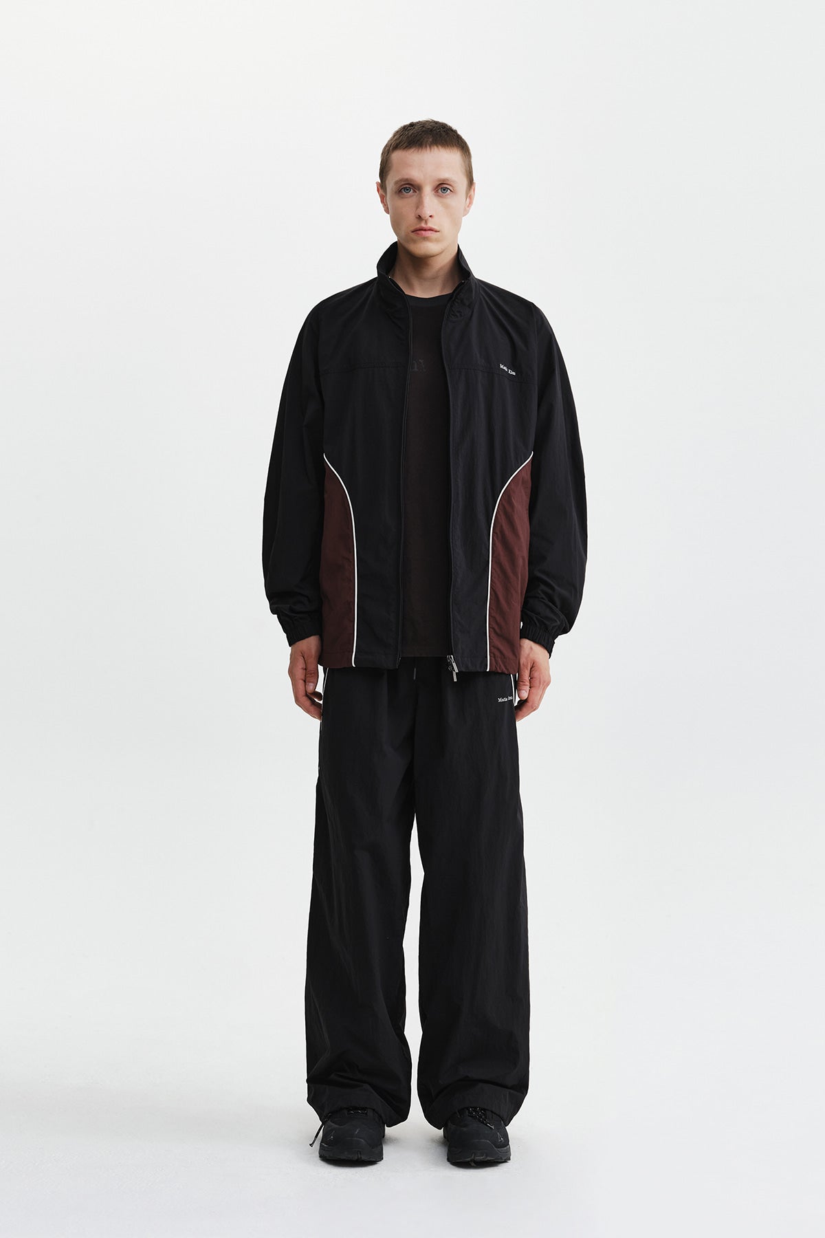 Matinkim Tonal Contrast Track Pants IN Black