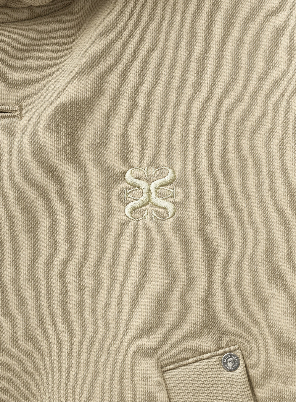 [satur] (W) Teo Cotton All Day Hood Zip-up - Beige