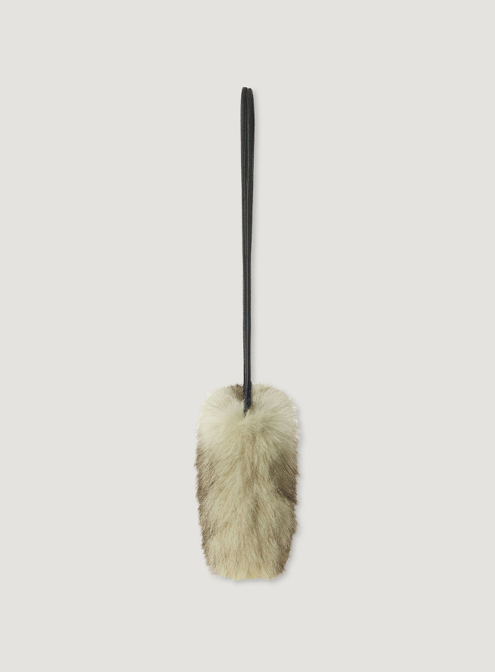 Mango Maniplease Nago Fur Bag Beige