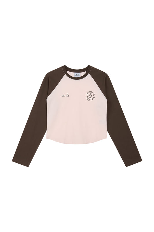 (WOMENS) ROSE RAGLAN T-SHIRT-PINK