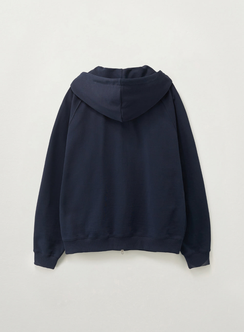 [satur] Loren Small Logo Hood Zip-up - Navy