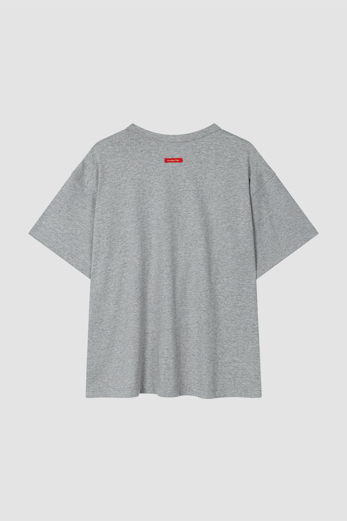 Overdueflair Overdue Boxy T Melange Grey