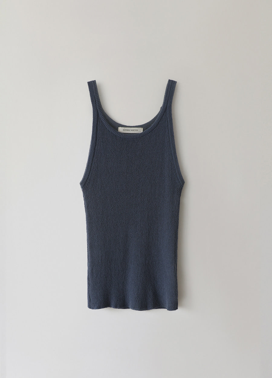 Nothing Written Knit sleeveless (Dark blue)