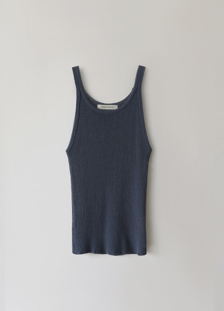 Nothing Written Knit sleeveless (Dark blue)