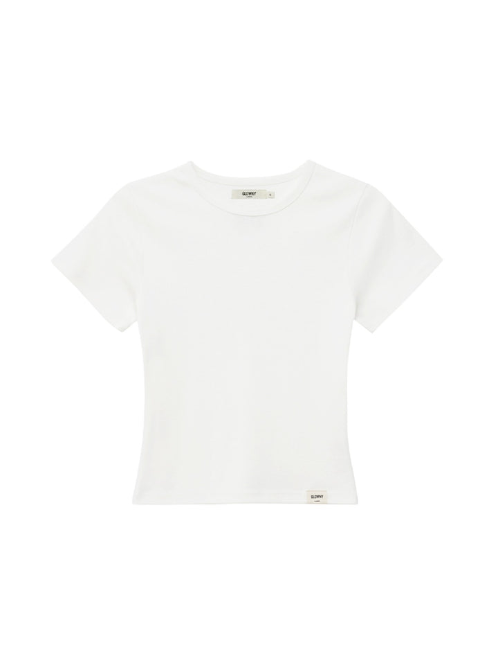 GLOWNY G Baby Tee (White)