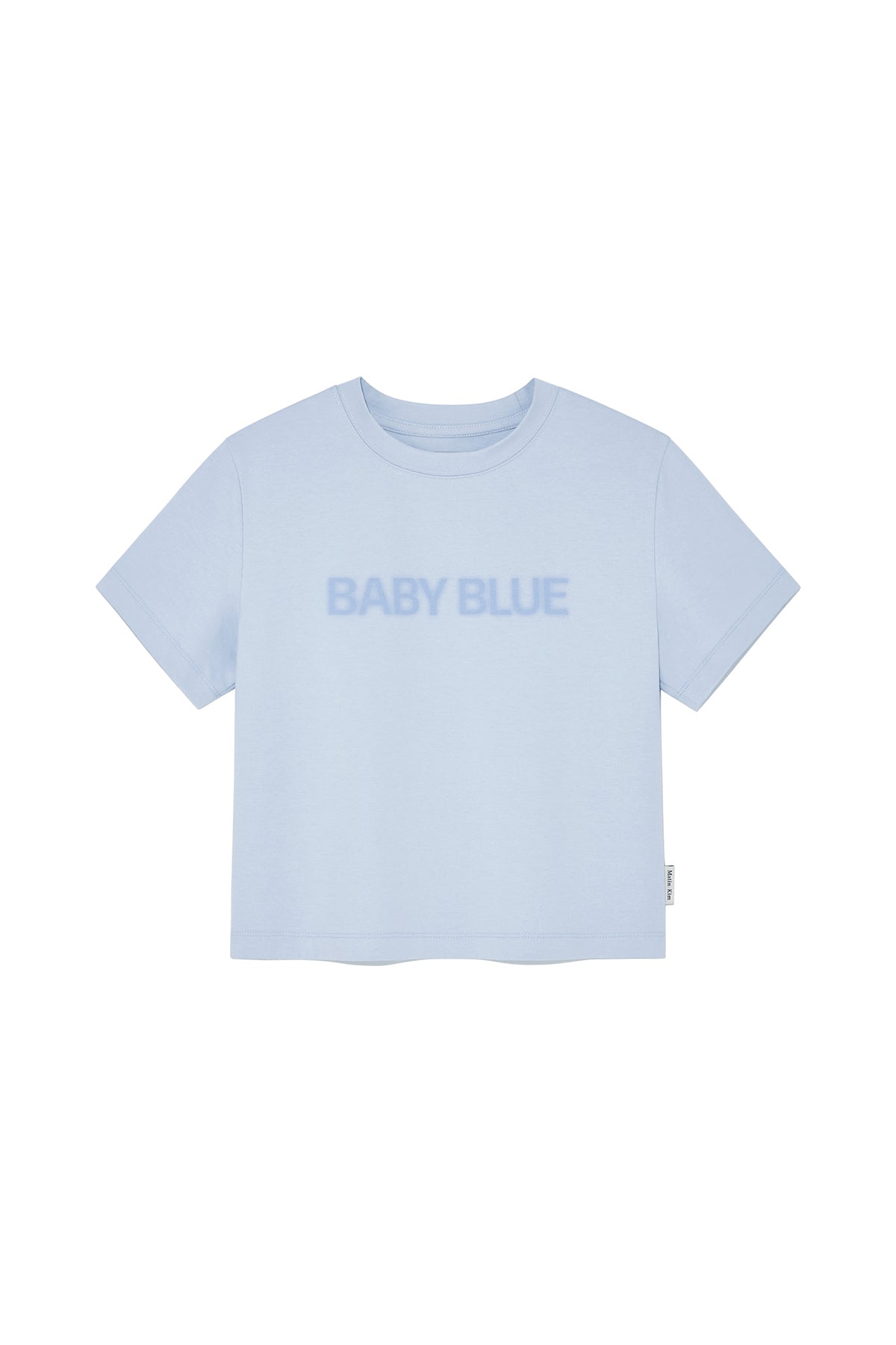 Matinkim Color Name Printing Top IN Light Blue