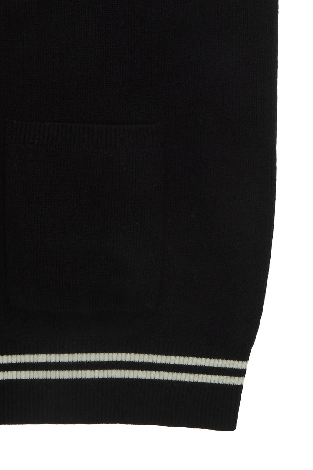 [matinkim] HOODY LOGO KNIT VEST FOR MEN IN BLACK