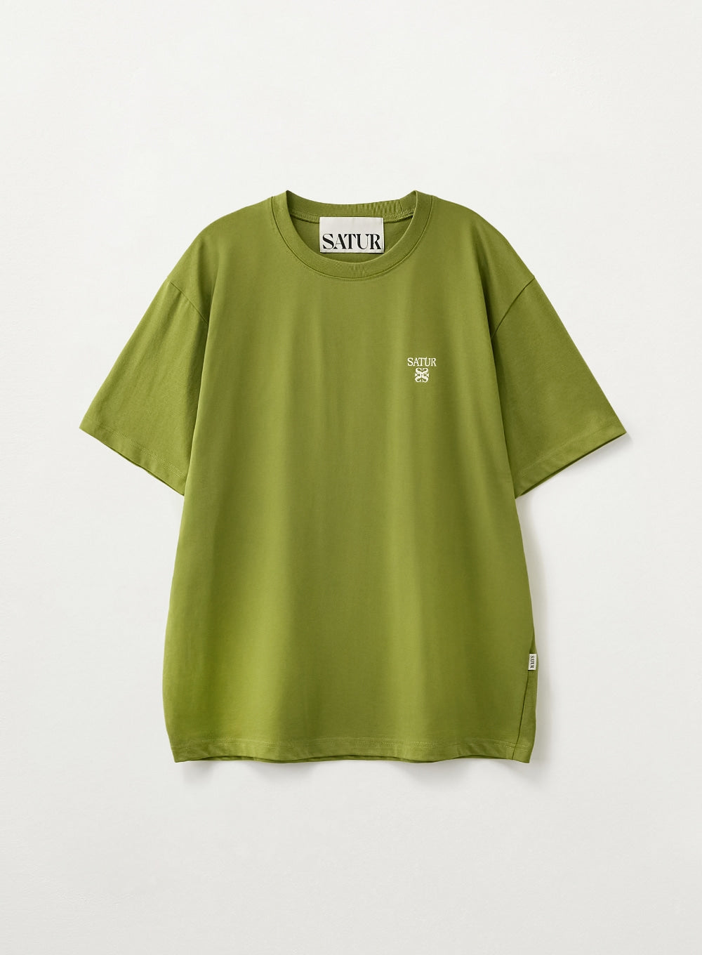 Satur Loren Classic Logo T-Shirt - Olive Green