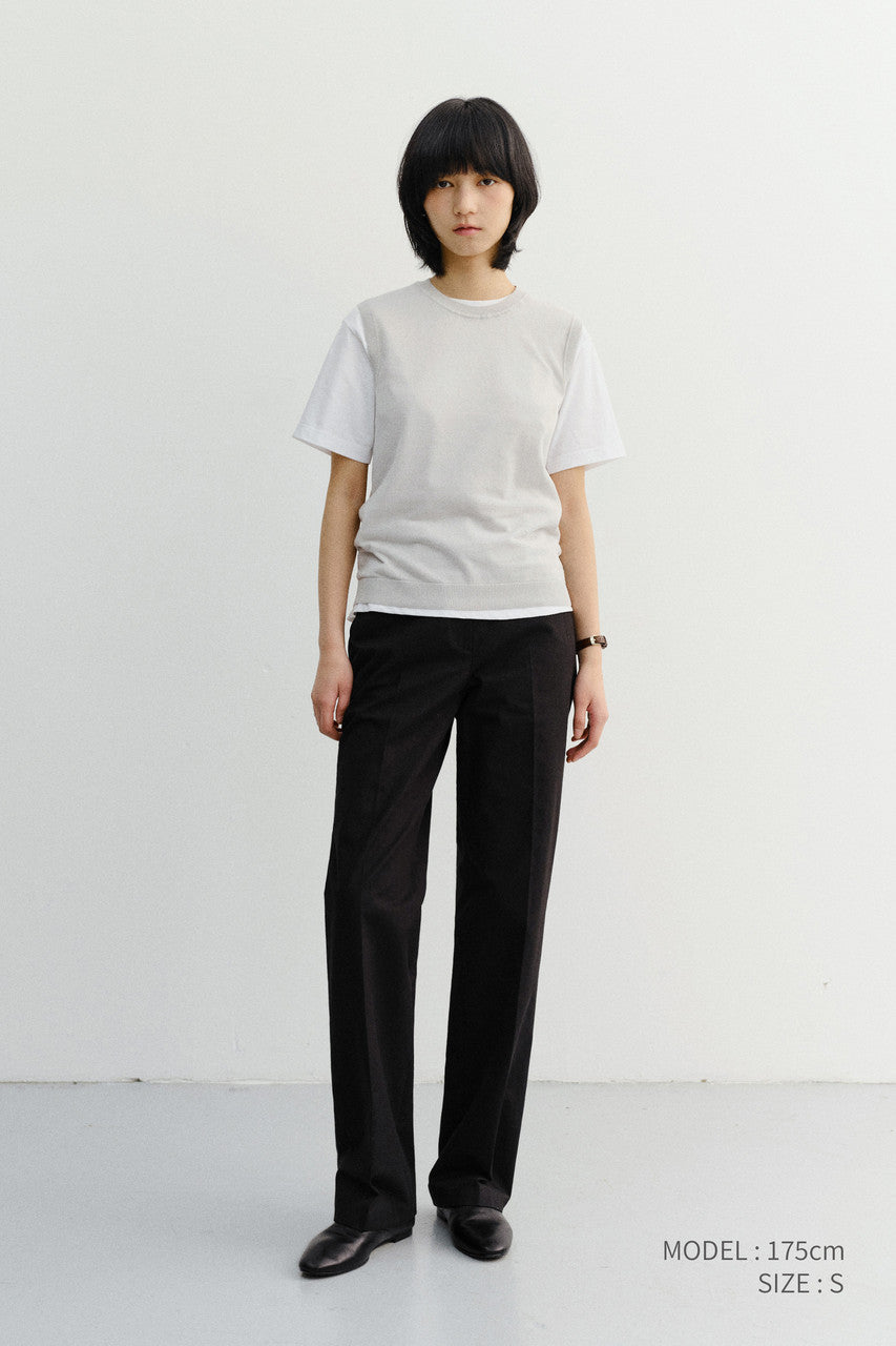 Dunst Summer Straight Chino Slacks Black