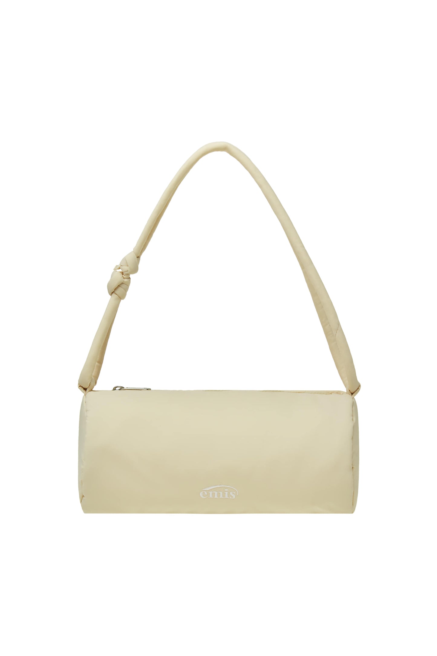 PUFFER BARREL BAG-BEIGE