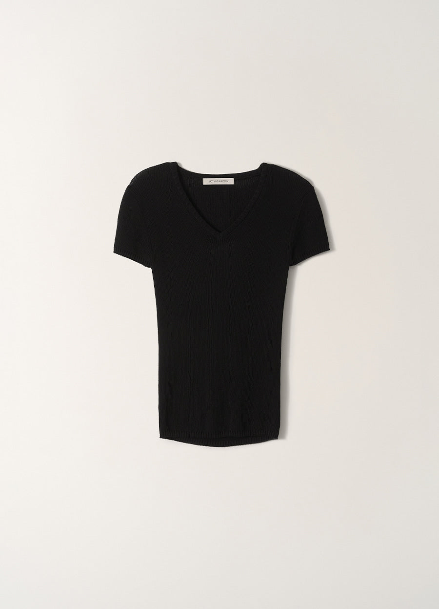 Nothing Written Tia v-neck knit (Black)