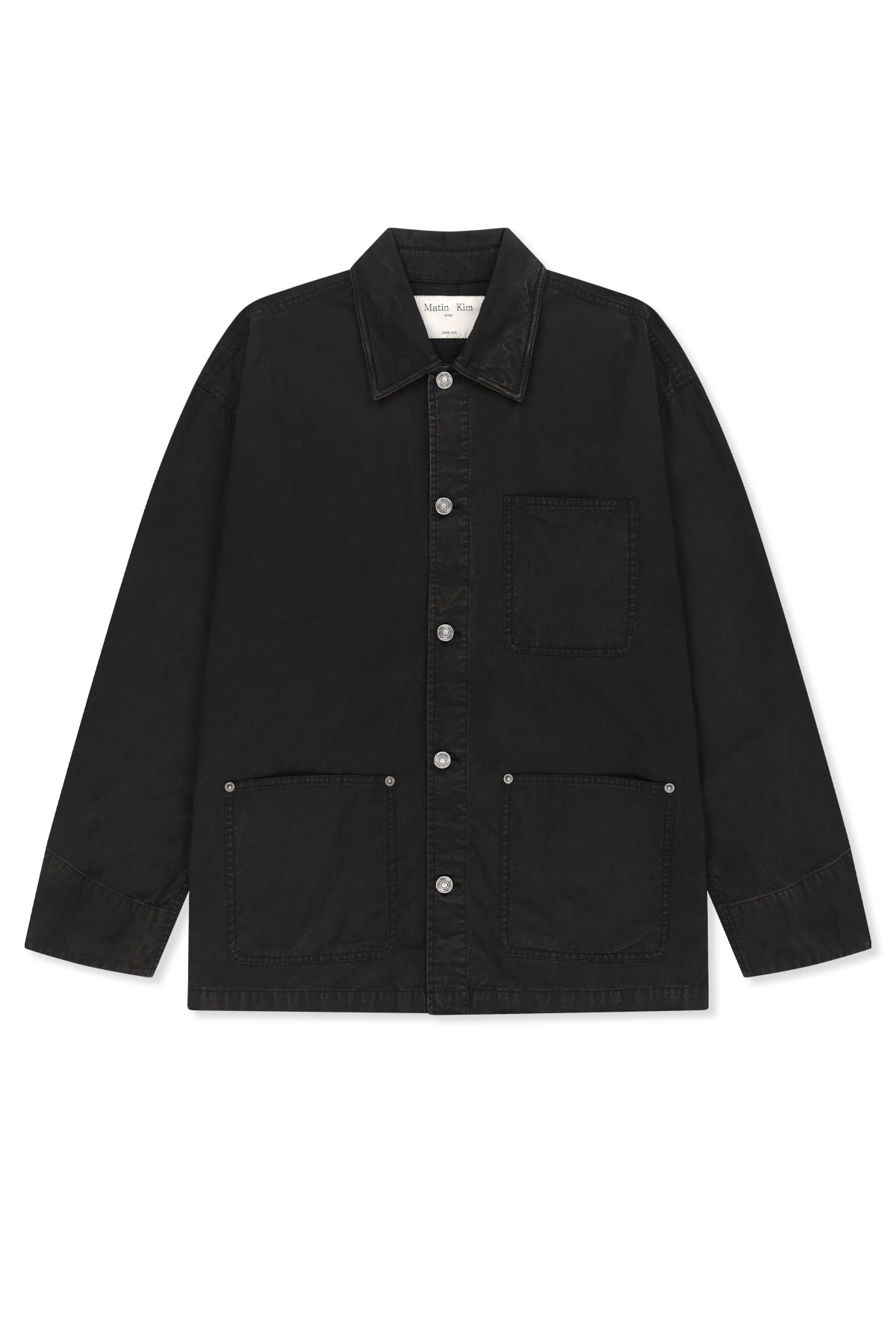 Matinkim Vintage Waxed Work Jacket IN Black