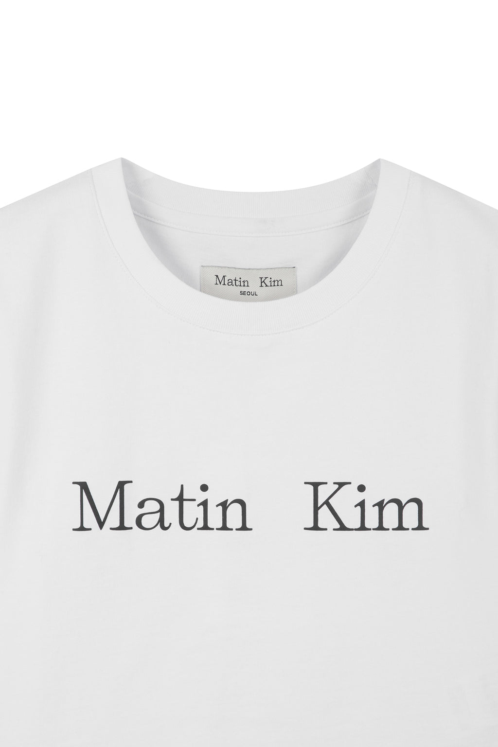 Matinkim Matin Kim Logo Crop Top IN White