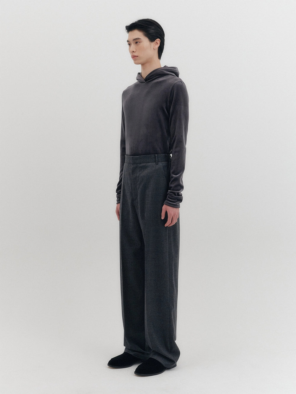 EENK Pintuck Relaxed Pants - Gray