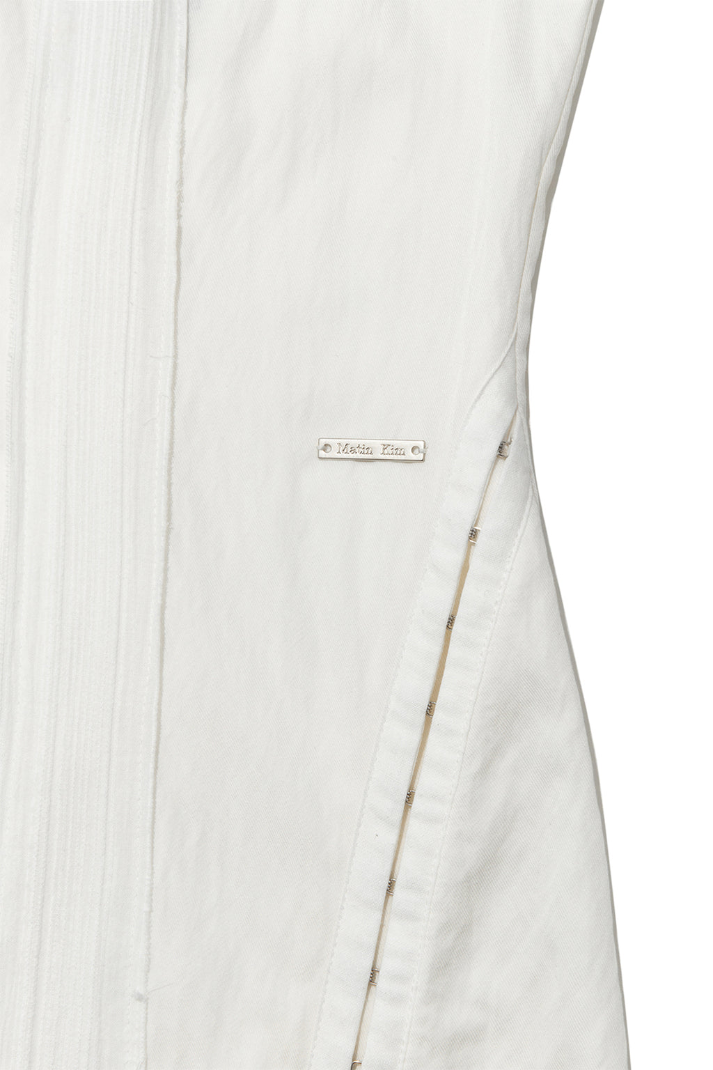 [matinkim] Hook And Eye Layered Long Dress IN Ivory