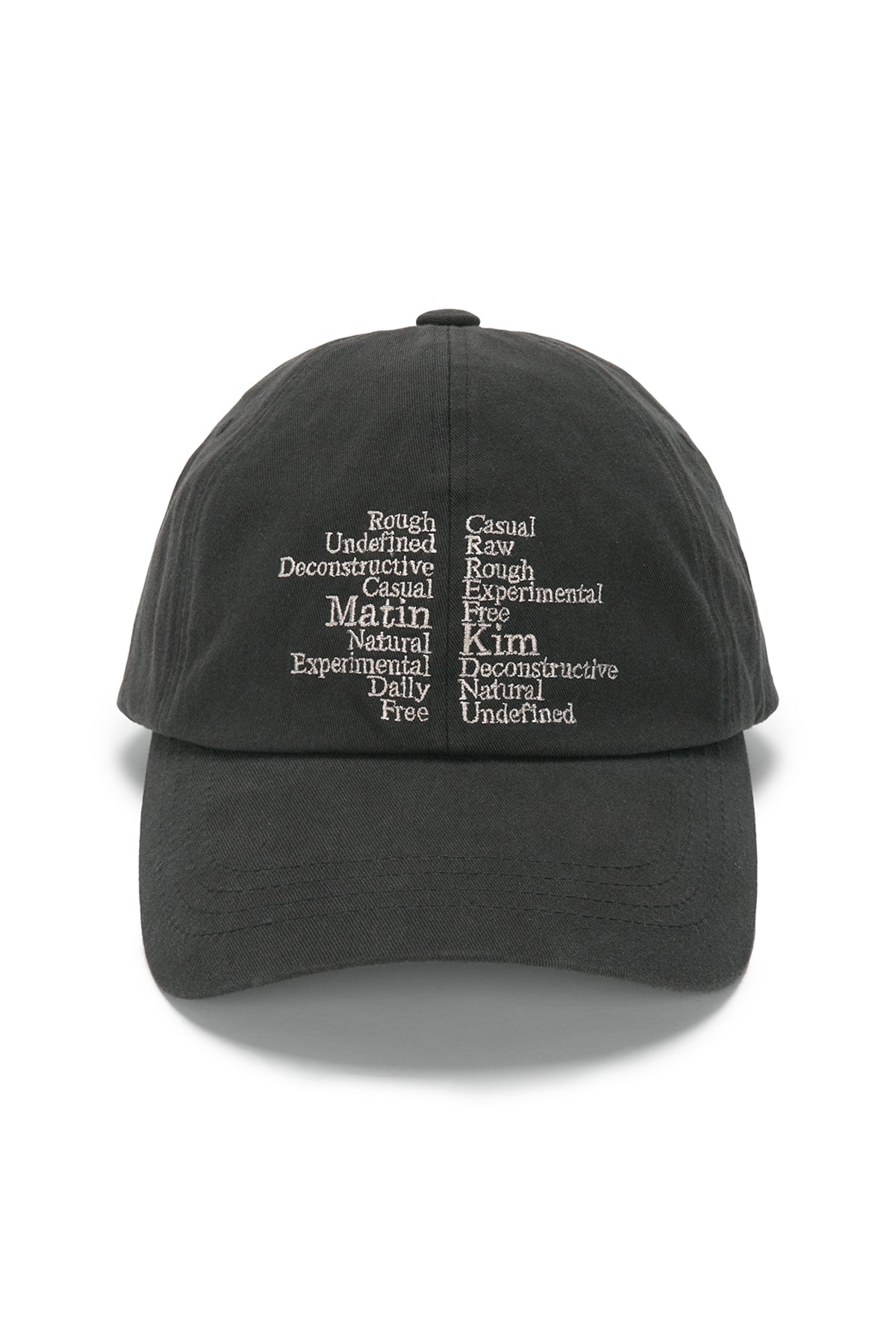 Matinkim Keyword Lettering Ball Cap IN Charcoal