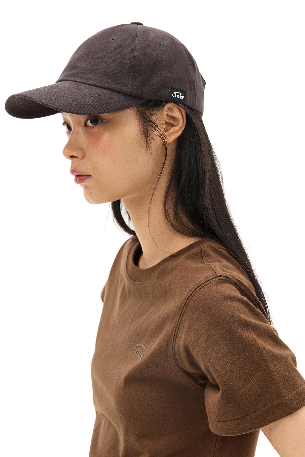 EMIS Tag Brushed Ball Cap-Charcoal