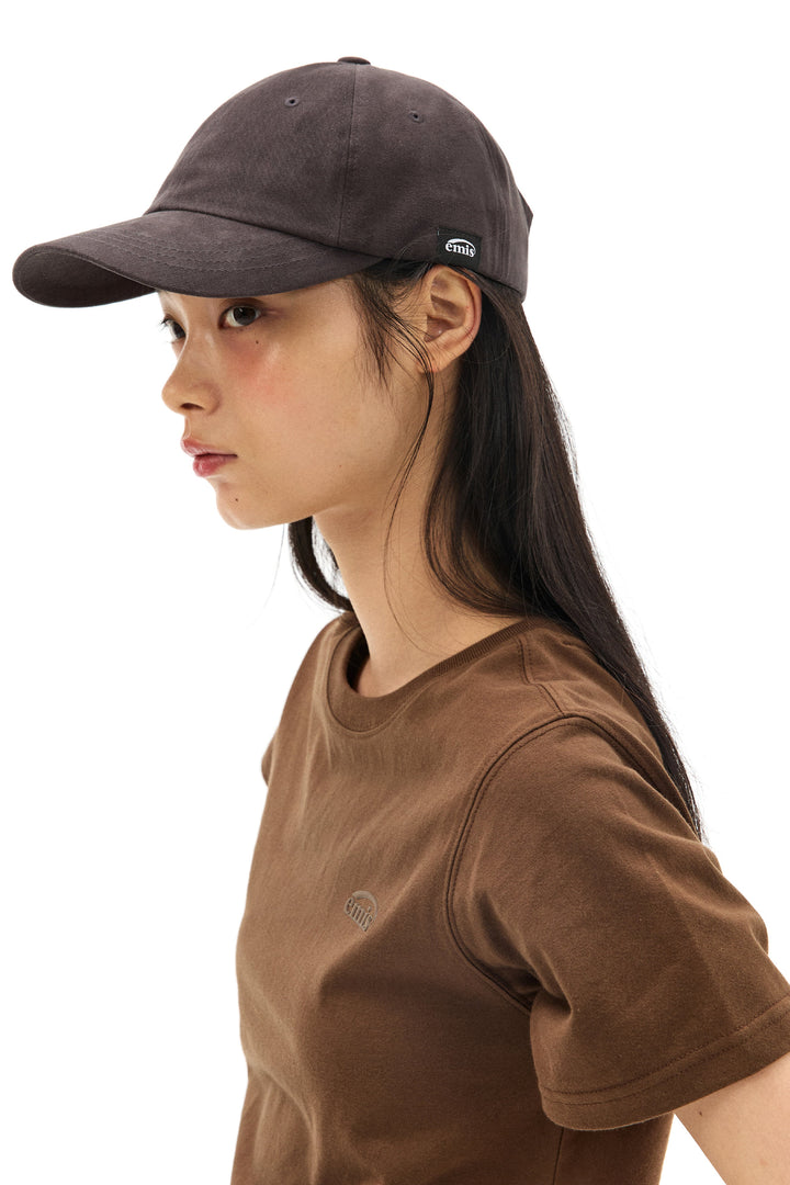 EMIS Tag Brushed Ball Cap-Charcoal