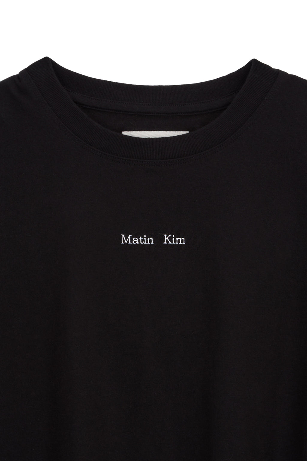 [matinkim] HANGEUL LOGO SMALL ARCHIVE TOP FOR WOMEN IN BLACK