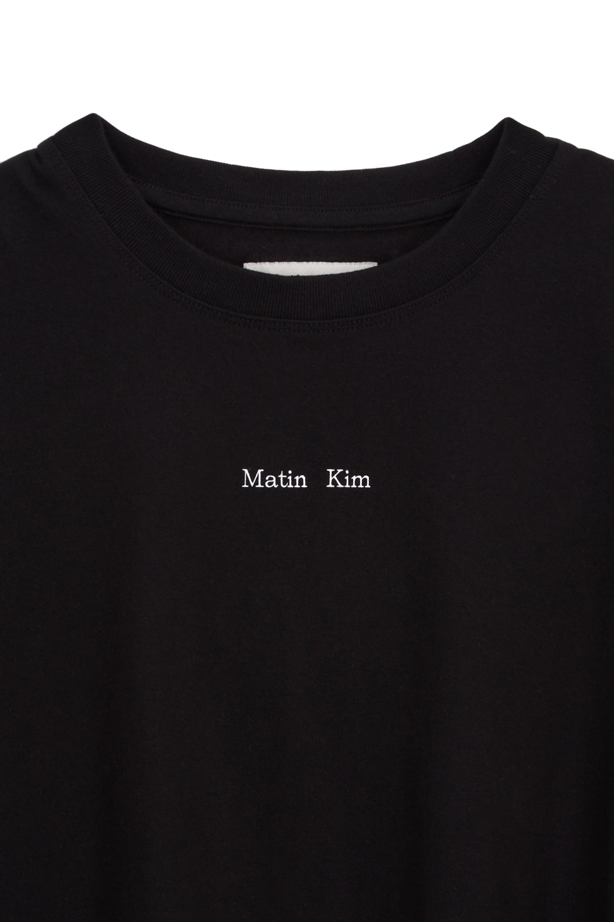 [matinkim] HANGEUL LOGO SMALL ARCHIVE TOP FOR WOMEN IN BLACK