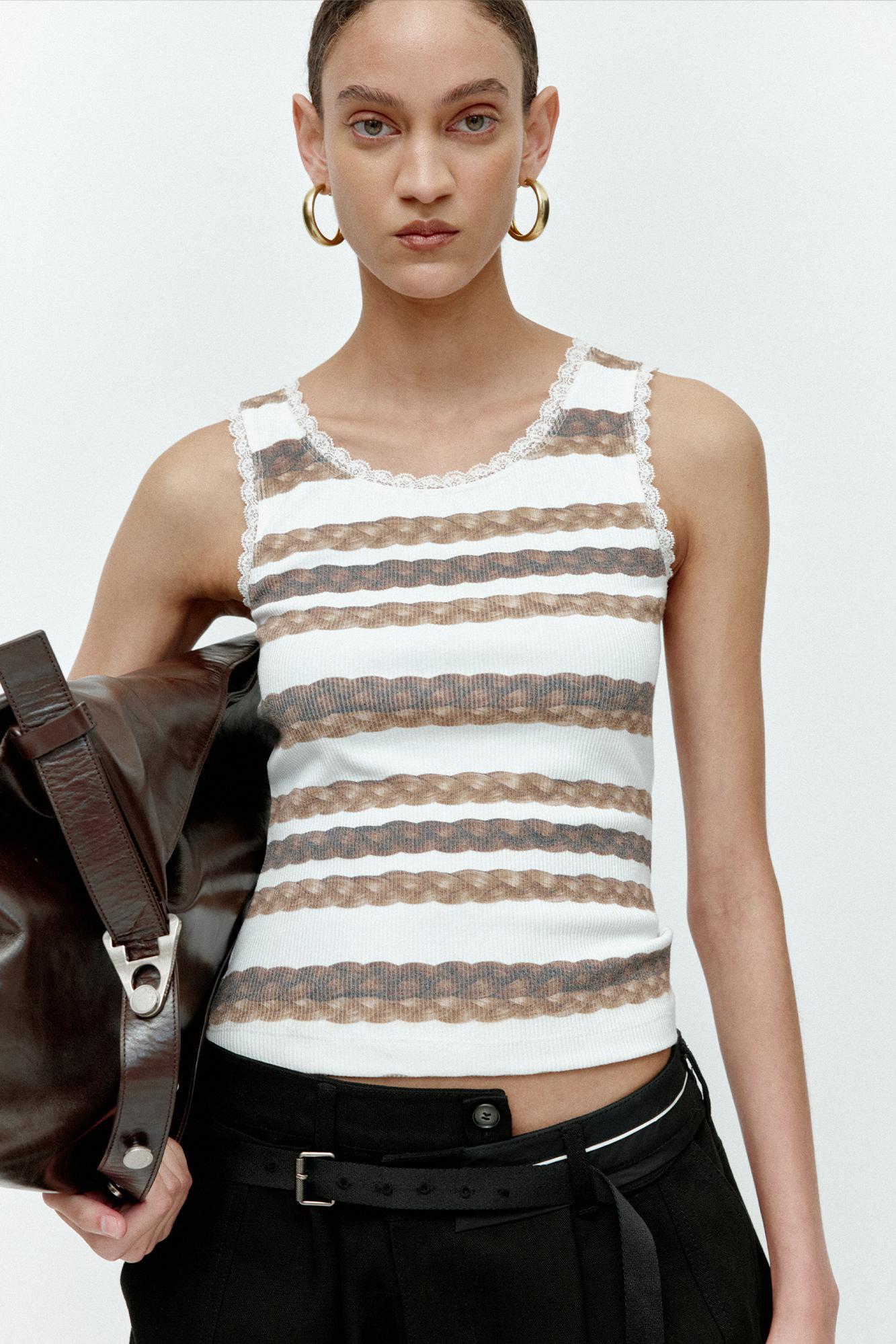 Andersson Bell Hair Braid Stripe Tank Top