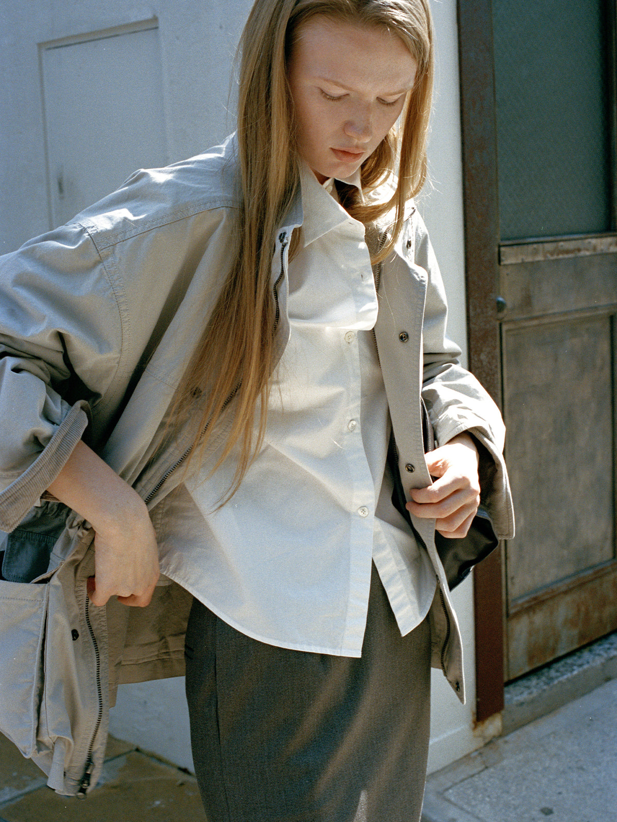 Nothing Written Borough utility jumper (Ash beige) (Pre-order, ships from Nov 3)