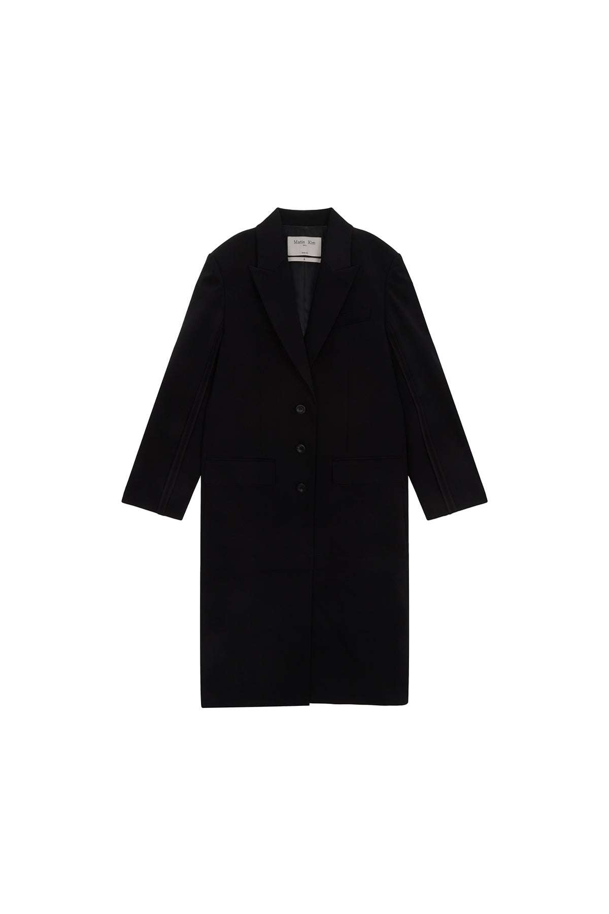 Matinkim Detachable Long Coat Jacket IN Black