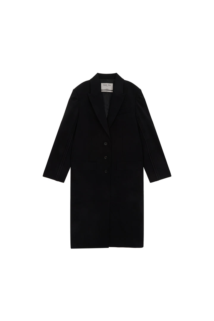 Matinkim Detachable Long Coat Jacket IN Black