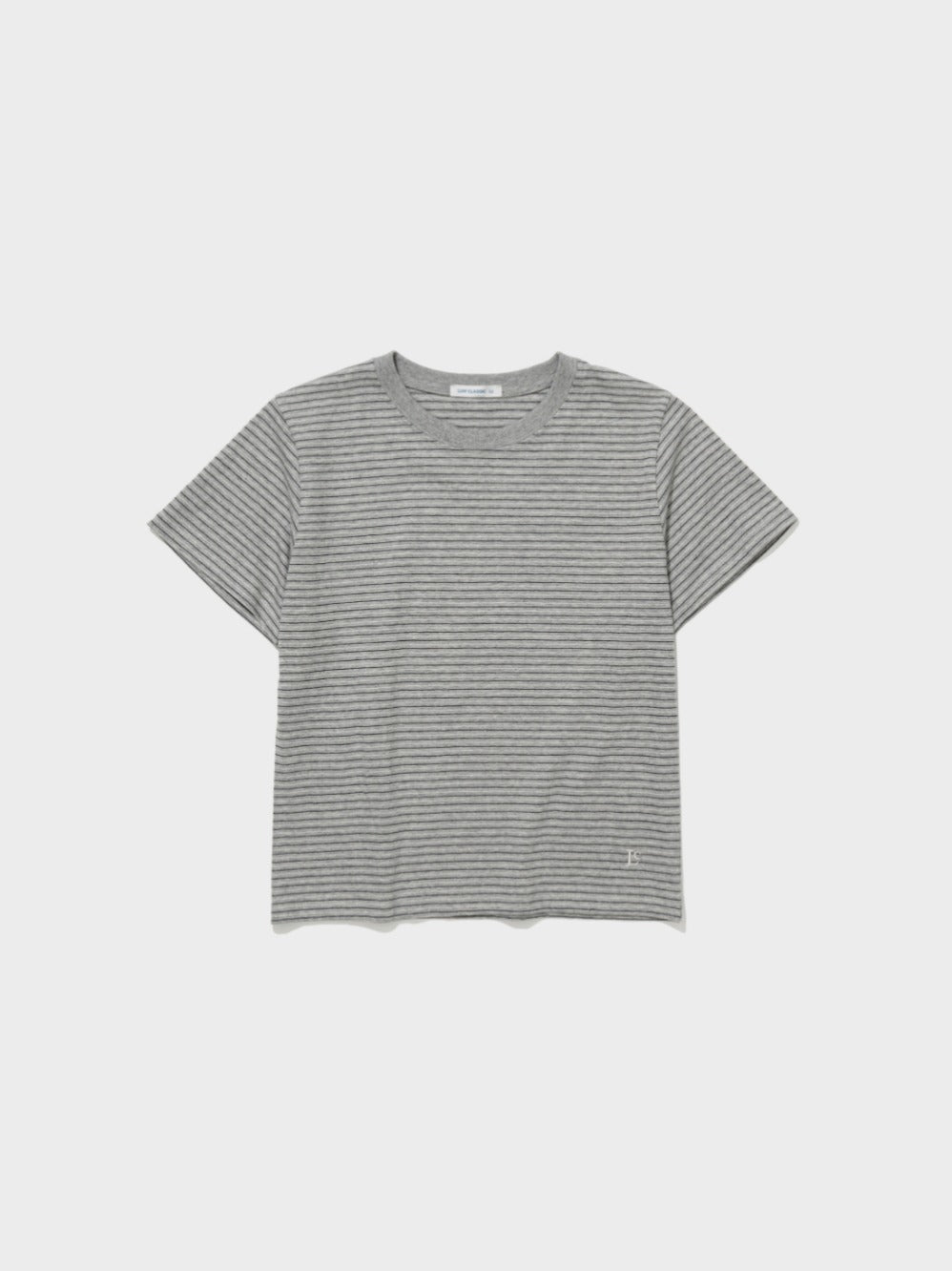 Low Classic Lc Striped Baby Tee Melange Grey