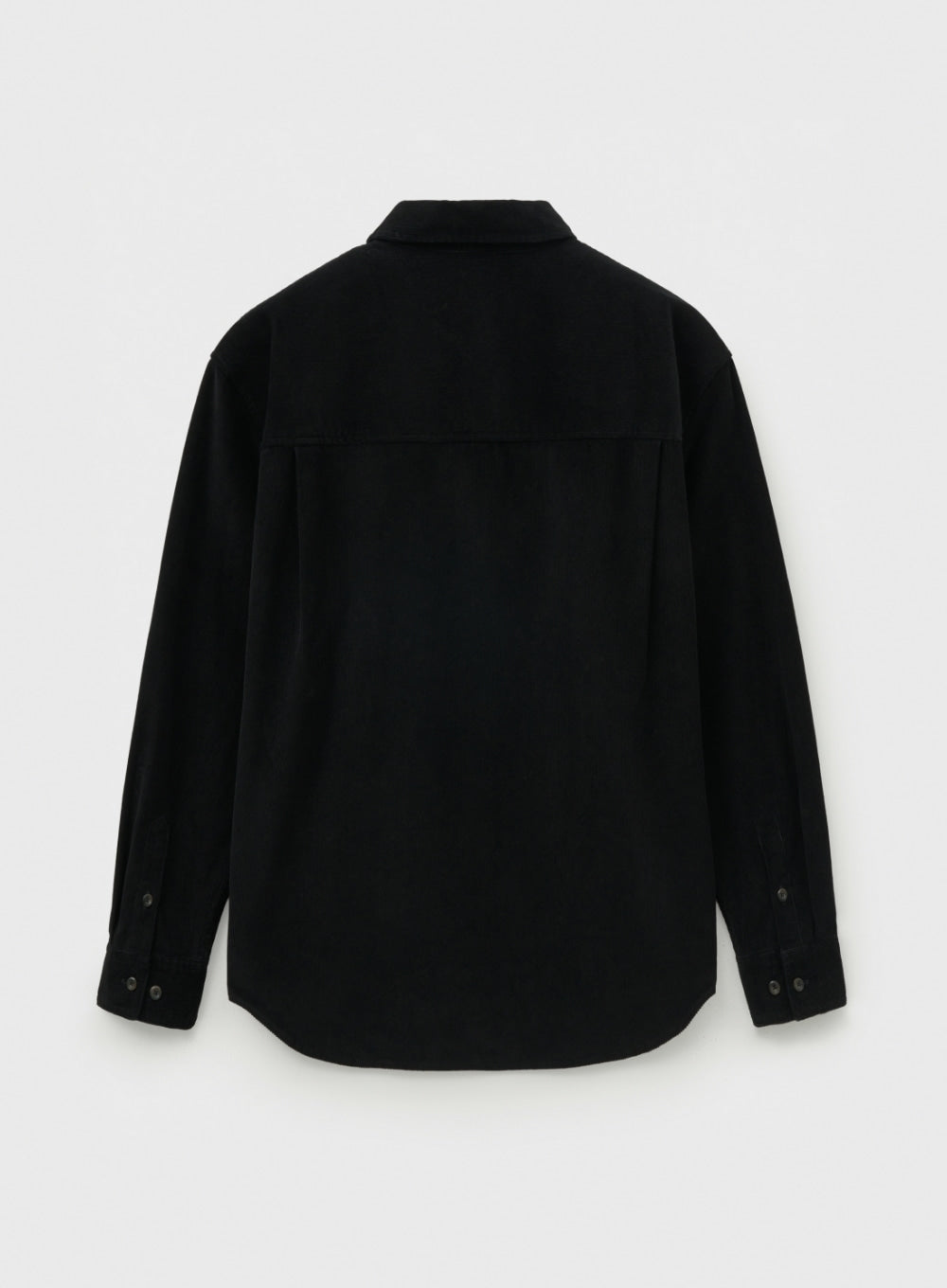 [satur] Soft Corduroy Shirt - Black