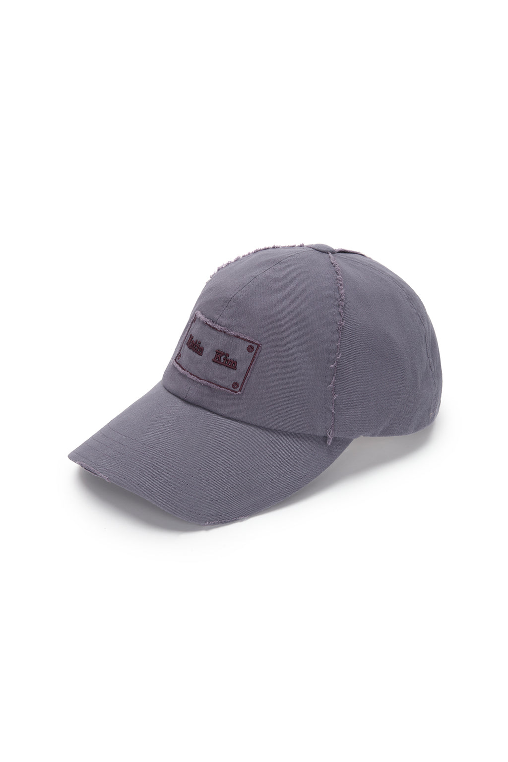 [matinkim] SQUARE LOGO CUTOUT BALL CAP IN PURPLE