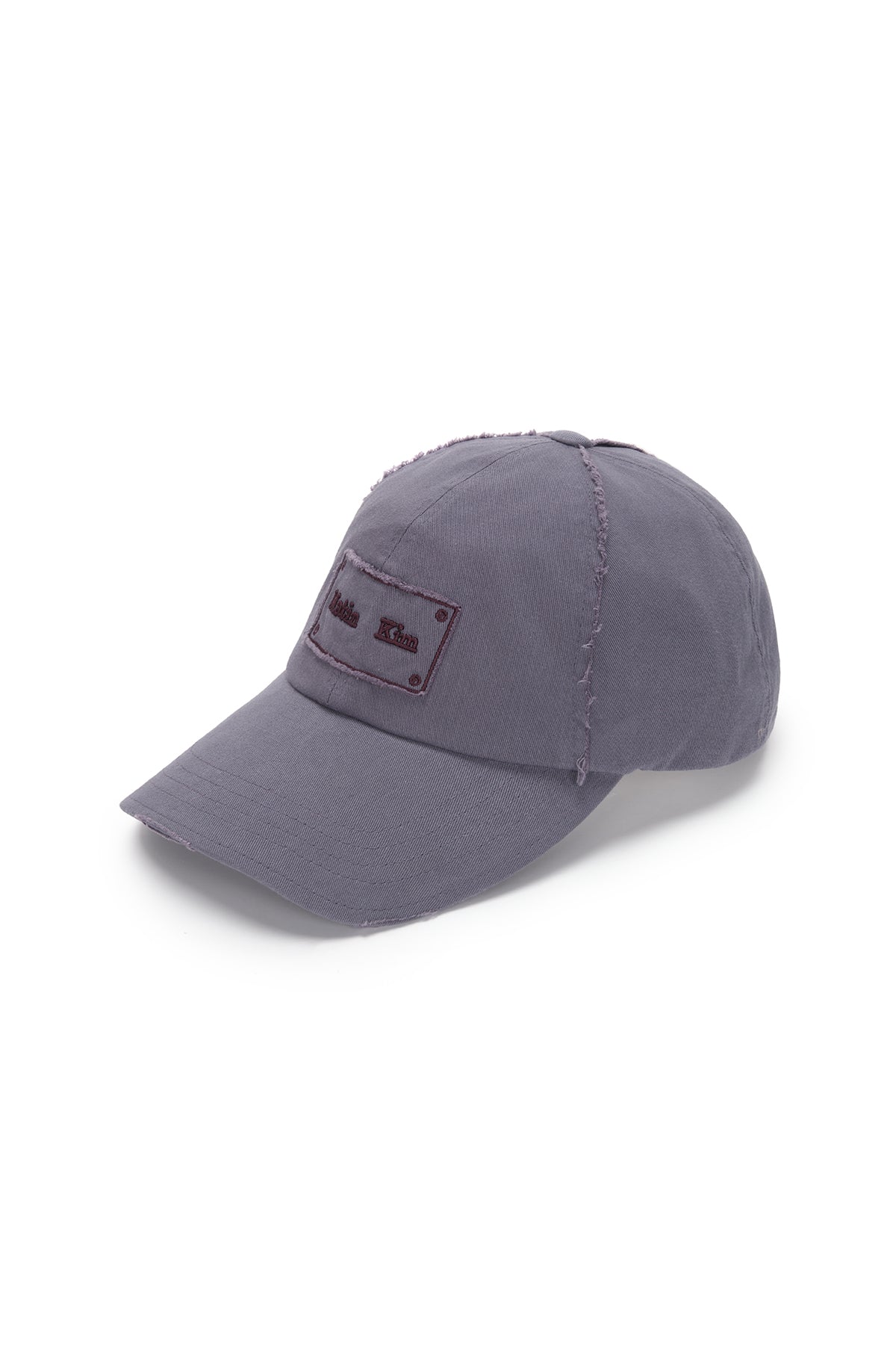 [matinkim] SQUARE LOGO CUTOUT BALL CAP IN PURPLE