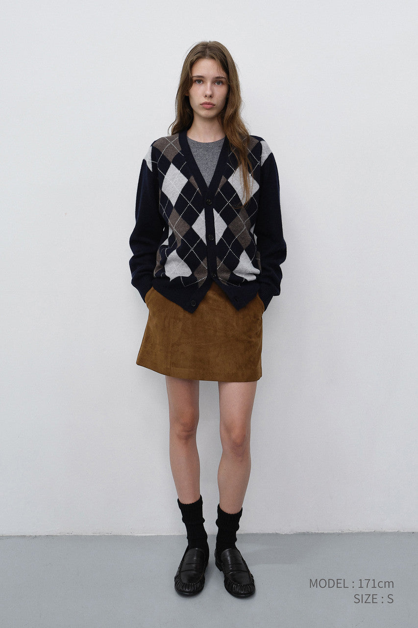 Dunst Suede Mini Skirt Brown