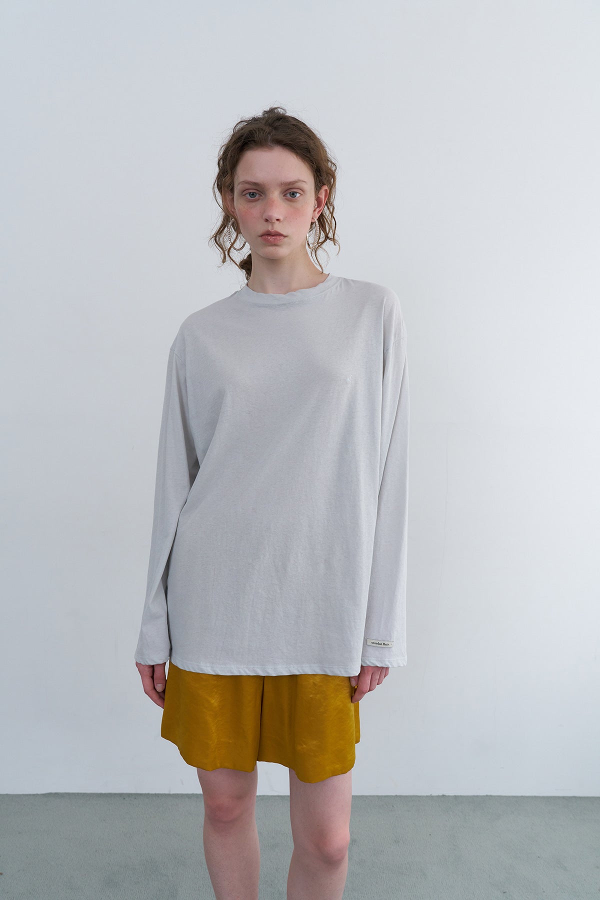 Overdueflair Summer Long Sleeve T-Shirt Light Grey