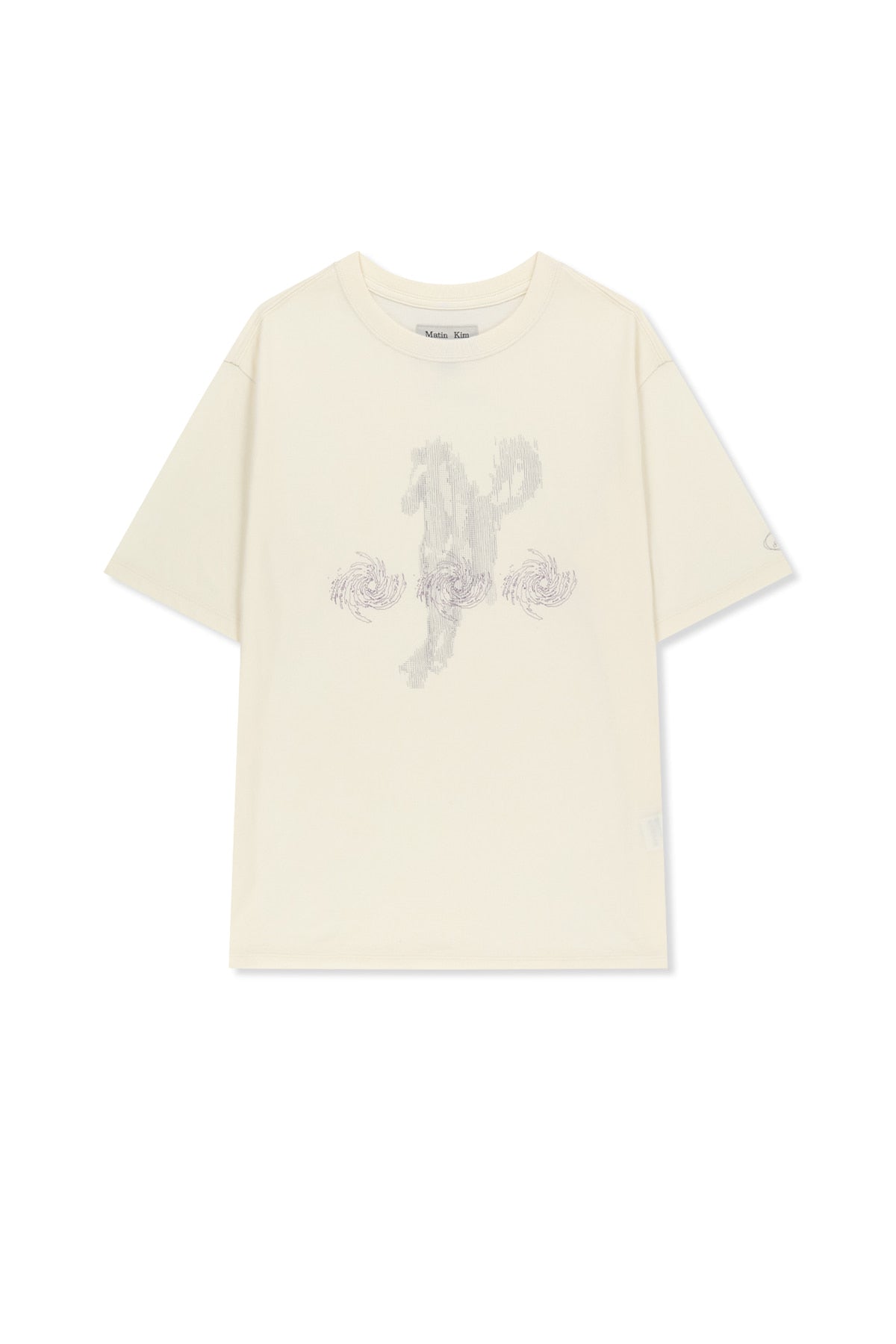 Matinkim Matin Pace Sprint Graffiti Top IN Ivory