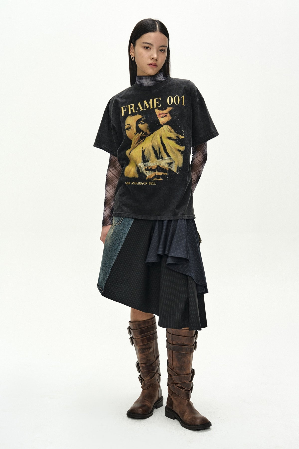 Andersson Bell Layered Frame Printed T-Shirt