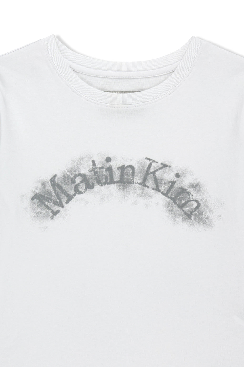 [matinkim] Matin Kim Arch Logo Crop Top IN White