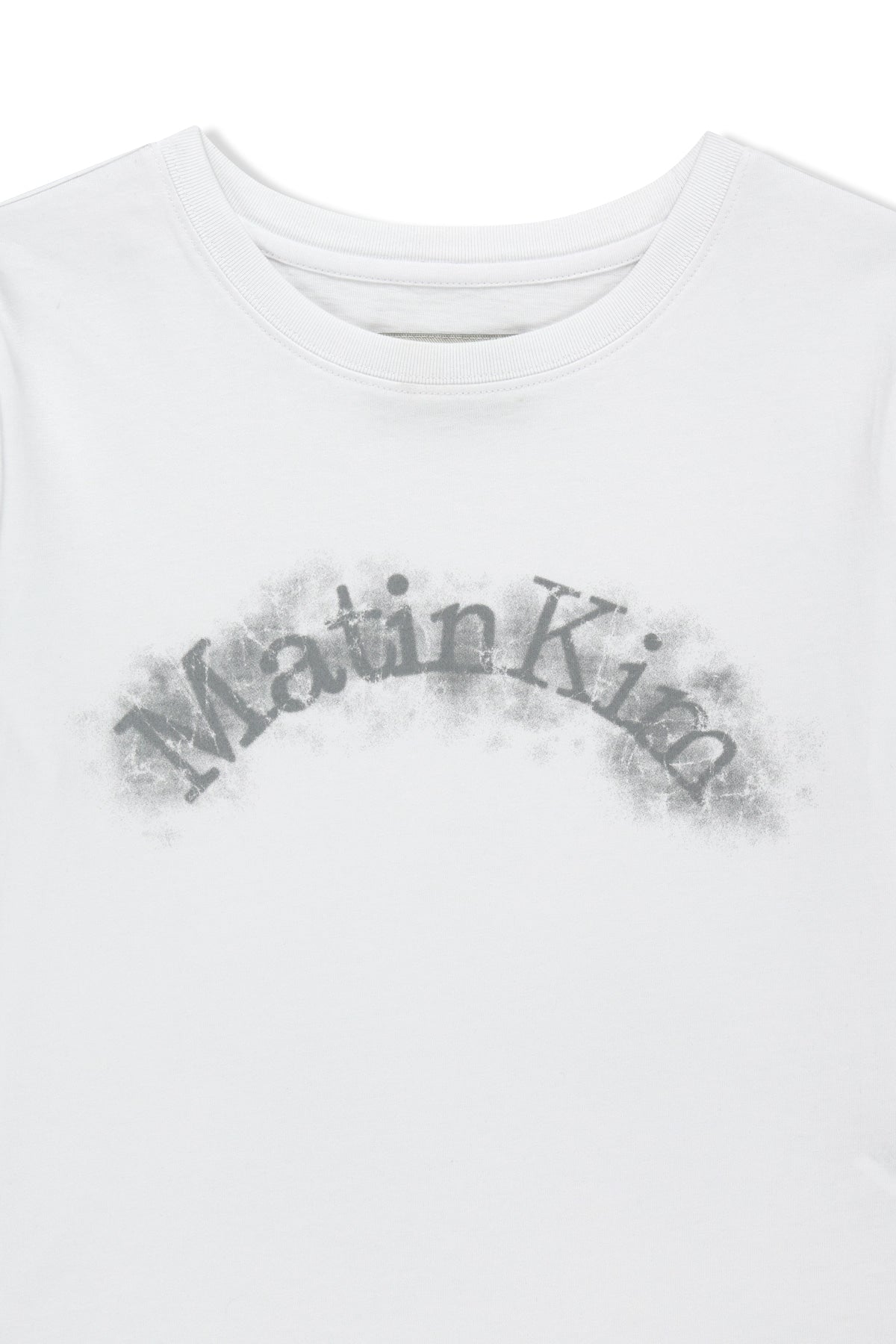 [matinkim] Matin Kim Arch Logo Crop Top IN White